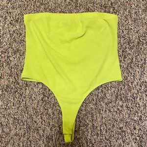 Forever21 Plus Neon Green Bodysuit